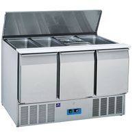 Mastro Saladette | 3 Deuren Gn 1/1 | 12X Gn 1/3 H=150mm | 0°/+8°C | 9790C