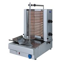 Mastro Electrische Kebab Grill Met 2 Verwarmingsdelen, Aandrijving Onderin, 35 Kg | 9830N