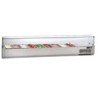Gekoelde opzetvitrine | 10x GN 1/3 H=150mm | +4°/+10°C | Mastro 9931VF