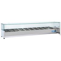 Gekoelde opzetvitrine | 10x GN 1/3 | +2°C/+8°C | Mastro 9979CV