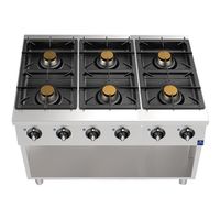 Gas Hob On Open Cabinet With 6 Burners (39,0 KW) - Mastro ACA2023