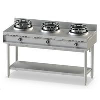 Mastro Wok Warmhoudplaat Op Gas, Met Bodemplank, 3 Branders | AHA0019