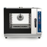 Gas Combi Steamer With Direct Injection and Automatic Cleaning System - 4x GN 1/1 Or 600x400 mm - AIC0104