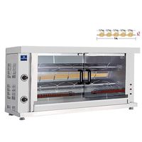 Gas Chicken Grill With Lighting - 2 Spits For 8-10 Chickens - AJD0040