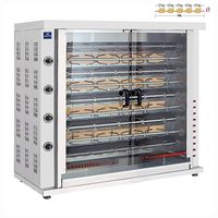 Gas Chicken Grill With Lighting - 9 Spits For 36-45 Chickens - AJD0043