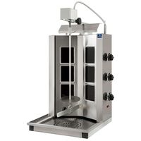 Glass Ceramic Kebab Grill With 3 Heating Zones - Top Motor - Max. Loading 20-30 Kg - AJE0016