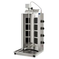 Glass Ceramic Kebab Grill With 4 Heating Zones - Top Motor - Max. Loading 40-55 Kg - AJE0017