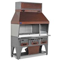 Charcoal Grill 1600 mm With Exhaust On Cupboard With Charcoal Drawers, Mastro AJJ0007