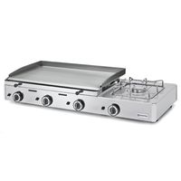 Gas Combi Griddle Plate With 3 Grill Zones and 1 Gas Burner, Tabletop - AOZ0020/RN
