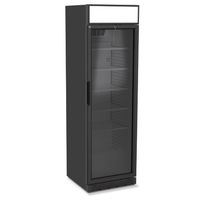 Upright Bottle Cooler 373 Liters With Glass Door and Canopy Lighting, +1°/+10°c - Color Black, Mastro BFD0001/BL
