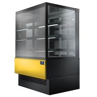 Gekoelde Vitrine | H=140-B=150cm | 3 Planken | Rechte voorkant | Geventileerd +2/+8°C | Mastro BGB0271