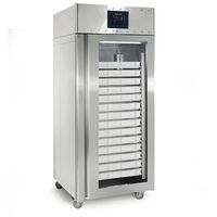 Refrigerator 850 Liters In Stainless Steel With Glass Door For Pastry, 56x 600x400 Mm, -2°/+8°c, Virtus BMA0083G