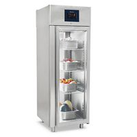 Refrigerator 700 Litres Pass-Through In Stainless Steel GN2/1, Glass Doors, -2°/+8°C - WiFi - Virtus BMA0093/F