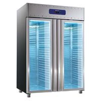 Refrigerator 1400 Liter Stainless Steel With Glass Doors - GN 2/1 - -2°/+8°C - 85 mm Insulatio - BMA0201G