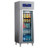 Freezer 400 Litres Made of Stainless Steel With Glass Door, 460x485 Mm, -10°/-18°c, Mastro BMB0014/FG