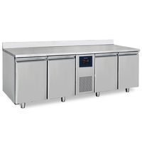 Refrigerated Counter With 4 Doors GN 1/1 and Upstand - -2°/+8°C - WiFi - BNA0045/FNWF