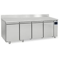 Refrigerated Counter With 4 Doors GN1/1 And Upstand For Remote Cooling, -2°/+8°C - WiFi - Virtus BNA0057/FN
