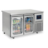 Refrigerated Counter Pass-Through With 2+2 Glass Doors GN1/1 Both Sides, -2°/+8°C - WiFi - Virtus BNA0064/FNG