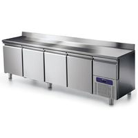 Refrigerated Counter 4 Doors GN 1/1 With Upstand and Refrigerated Drawer - -2°/+8°C - BNA0207