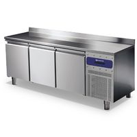 Refrigerated Pastry Counter 3 Doors 600x400 Mm - Stainless Steel Top - -2°/+8°C - BNZ0043PI