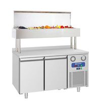 Refrigerated Preparation Counter With 2 Doors GN and Pan Cooler 7x GN 1/3 - CCZ0100