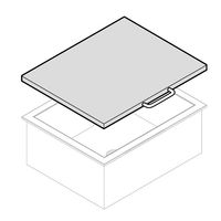 Plexiglass Lid For Ice Well 600x465 mm, Mastro CVG0600