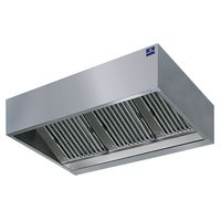 Wall-Mounted Cubic Hood With Integrated Lighting, 2600x1000 mm, Mastro DAA0217