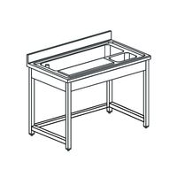 Mastro Groentevoorbereidingstafel Met Snijplank En Schaal, L=2000 Mm | DTPV720