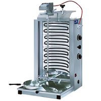 Mastro Electrische Kebab Grill Met 2 Verwarmingsdelen, Aandrijving Bovenaan, 35 Kg | ECO4/N