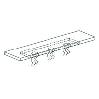 Heating Unit With Ceramic Heating Element 3x 250W L=1390 Mm - ER15/K