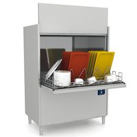 Utensil Washer With Detergent Injector and Drain Pump, Electronic, Rack 132x70 Cm, Max H=80 cm, Virtus GLB0044/CN