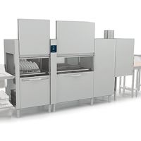 Rack-Type Dishwasher With Prewash-Wash and Double Rinse, 270 Baskets/ Hour, Virtus GLB0050/CN