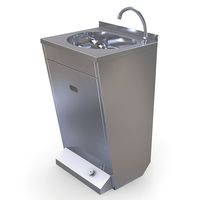Handwash Basin Foot Operated - Mastro GLC0004/B