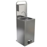 Mobile Hand Wash Basin Foot Operated With Soap And Paper Dispenser - Mastro GLC0009/B