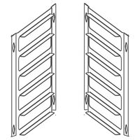 Mastro Rekkenset Voor Doorgifte Van 20X Gn 1/1 Gastronomie Naar 16X 600X400 Bakkerij | GP102