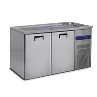 Mastro Uitserveervitrine Met 1 Bak Rechts En 2 Deuren Voor Vaten Of 50 Liter | HAB0030