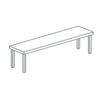 Overshelf 1 Tier Overshelf Side Open 2000x350 Mm - HCB0080