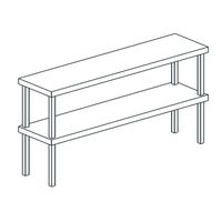 Overshelf 2 Tier Overshelf Side Open 1900x350 Mm - HCB0090