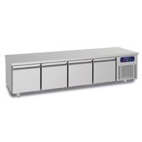 Gekoelde Inbouwunit 600 diep | 4 Lades | B=220cm | -2°C/+8°C | Mastro HCE2006/F