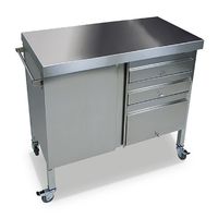 Mastro Oberunit Gemaakt Van Roestvrijstaal Met 1 Deur En 3 Lades | HZZ0005