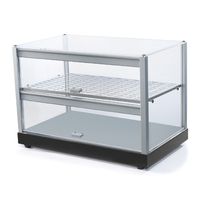 Neutral Display Case 2 Levels With Straight Glass Front - IBB0007
