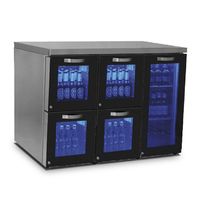 Mastro Inbouwkoeling Rechterkant Met 1 Scharnierende Glazend Deur En 4 Glazen Lades, 0°/+8°C | IBC0060