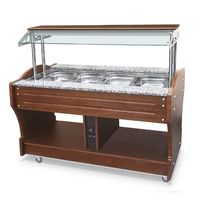 Mastro Bain-Marie Buffet, Eilandmodel, 4X GN 1/1 H=150 Mm, Baldakijn Kan Niet Worden Neergelaten | IEA0002/I
