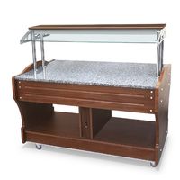 Mastro Vrijstaand Buffet Met Granieten Blad, Eilandmodel, 4X Gn 1/1, Baldakijn Kan Niet Worden Neergelaten | IEB0021