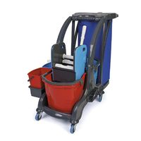 Mop Trolley 2x 25 Liter With Waste Bag - IFC0010