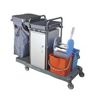 Cleaning Trolley With Bag Holder and Cupboard - IFC0017