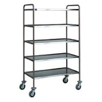 Service Trolley In Stainless Steel With 5 Levels, Mastro IFE0021