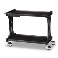 Wooden Service Trolley With 2 Levels, Colour Wenge, Mastro IFE0022