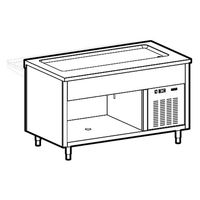 Refrigerated Top Unit On Open Cupboard - L=1200 Mm - 3x GN 1/1 - IIA5007VT