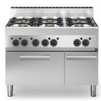 Gas Range - 6 Burners - 1 Gas Oven - 1 Closed Cabinet - MS6511CFG